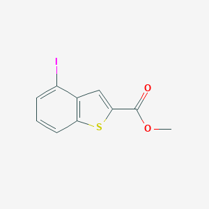 molecular formula C10H7IO2S B132842 Methyl 4-iodobenzo[b]thiophene-2-carboxylate CAS No. 146137-85-1
