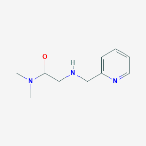 molecular formula C10H15N3O B13284241 N,N-Dimethyl-2-[(pyridin-2-ylmethyl)amino]acetamide 