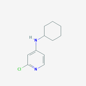 molecular formula C11H15ClN2 B13284284 2-chloro-N-cyclohexylpyridin-4-amine 