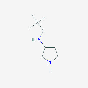 molecular formula C10H22N2 B13284320 N-(2,2-dimethylpropyl)-1-methylpyrrolidin-3-amine 
