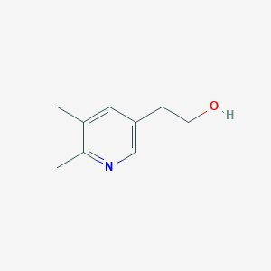 molecular formula C9H13NO B13284348 2-(5,6-Dimethylpyridin-3-yl)ethan-1-ol 