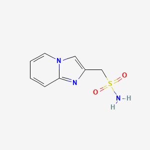 molecular formula C8H9N3O2S B13284370 Imidazo[1,2-a]pyridin-2-ylmethanesulfonamide 
