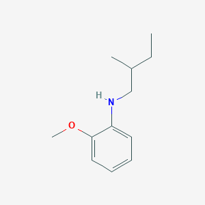molecular formula C12H19NO B13284473 2-methoxy-N-(2-methylbutyl)aniline 
