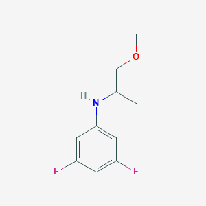 molecular formula C10H13F2NO B13284499 3,5-difluoro-N-(1-methoxypropan-2-yl)aniline 