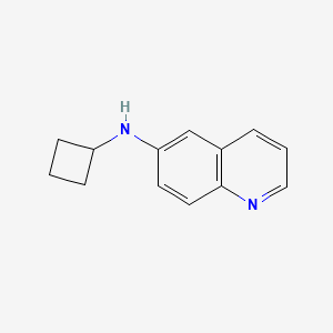 molecular formula C13H14N2 B13284516 N-cyclobutylquinolin-6-amine 