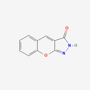 molecular formula C10H6N2O2 B13284570 2H,3H-chromeno[2,3-c]pyrazol-3-one 