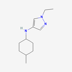 molecular formula C12H21N3 B13284596 1-Ethyl-N-(4-methylcyclohexyl)-1H-pyrazol-4-amine 