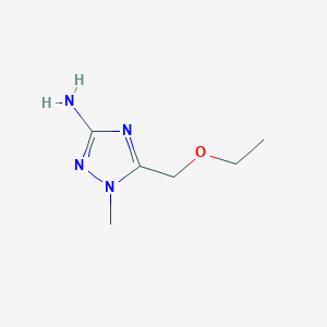 molecular formula C6H12N4O B13284614 5-(Ethoxymethyl)-1-methyl-1H-1,2,4-triazol-3-amine 