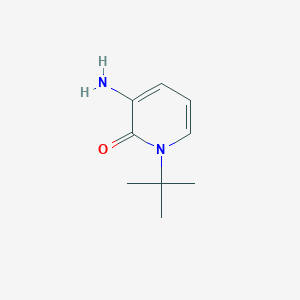 molecular formula C9H14N2O B13284740 3-Amino-1-tert-butyl-1,2-dihydropyridin-2-one 