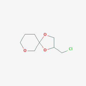 molecular formula C8H13ClO3 B13284744 2-(Chloromethyl)-1,4,7-trioxaspiro[4.5]decane 