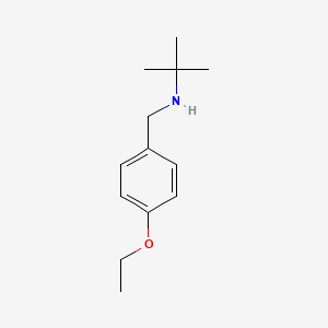 molecular formula C13H21NO B13284762 Tert-butyl[(4-ethoxyphenyl)methyl]amine 
