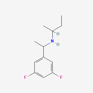 molecular formula C12H17F2N B13284814 (Butan-2-yl)[1-(3,5-difluorophenyl)ethyl]amine 