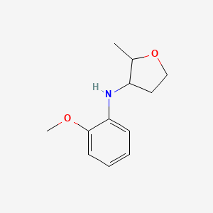 molecular formula C12H17NO2 B13284828 N-(2-Methoxyphenyl)-2-methyloxolan-3-amine 