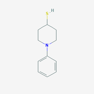 molecular formula C11H15NS B13284866 1-Phenylpiperidine-4-thiol 