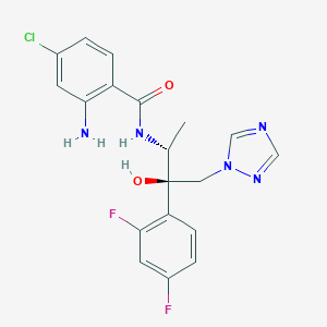 molecular formula C19H18ClF2N5O2 B132849 2-Amino-4-chloro-N-[(1R,2R)-2-(2,4-difluorophenyl)-2-hydroxy-1-methyl-3-(1H-1,2,4-triazol-1-YL)propyl]benzamide CAS No. 206350-07-4