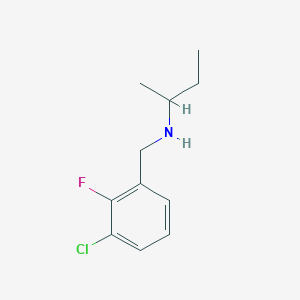 molecular formula C11H15ClFN B13284908 (Butan-2-yl)[(3-chloro-2-fluorophenyl)methyl]amine 