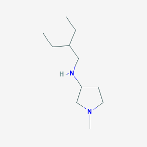 molecular formula C11H24N2 B13284924 N-(2-ethylbutyl)-1-methylpyrrolidin-3-amine 