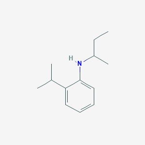 molecular formula C13H21N B13284973 N-(butan-2-yl)-2-(propan-2-yl)aniline 