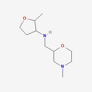 molecular formula C11H22N2O2 B13285079 2-Methyl-N-[(4-methylmorpholin-2-yl)methyl]oxolan-3-amine 