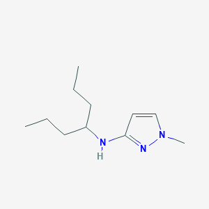 molecular formula C11H21N3 B13285092 N-(Heptan-4-yl)-1-methyl-1H-pyrazol-3-amine 