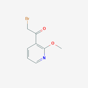 molecular formula C8H8BrNO2 B13285174 2-Bromo-1-(2-methoxypyridin-3-yl)ethan-1-one 