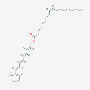 molecular formula C38H62O2 B132852 Retinol oleate CAS No. 631-88-9
