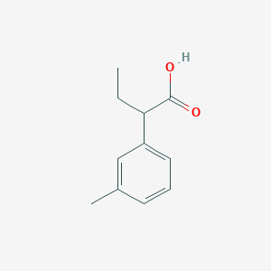 molecular formula C11H14O2 B13285227 2-(3-Methylphenyl)butanoic acid 