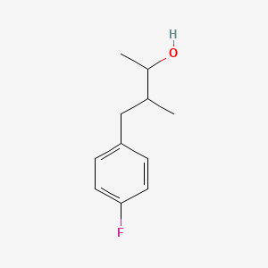 molecular formula C11H15FO B13285247 4-(4-Fluorophenyl)-3-methylbutan-2-ol 