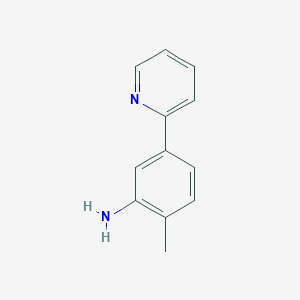 molecular formula C12H12N2 B13285402 2-Methyl-5-(pyridin-2-YL)aniline 