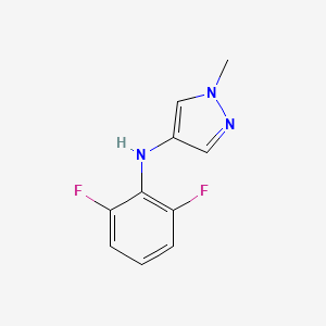 molecular formula C10H9F2N3 B13285408 N-(2,6-Difluorophenyl)-1-methyl-1H-pyrazol-4-amine 
