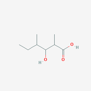 molecular formula C8H16O3 B13285506 3-Hydroxy-2,4-dimethylhexanoic acid 