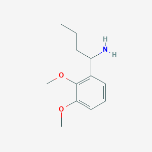 molecular formula C12H19NO2 B13285566 1-(2,3-Dimethoxyphenyl)butan-1-amine 