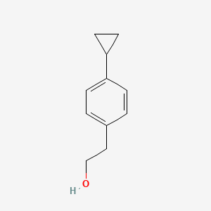 molecular formula C11H14O B13285588 2-(4-Cyclopropylphenyl)ethan-1-ol 