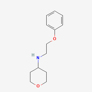 molecular formula C13H19NO2 B13285595 N-(2-phenoxyethyl)oxan-4-amine 