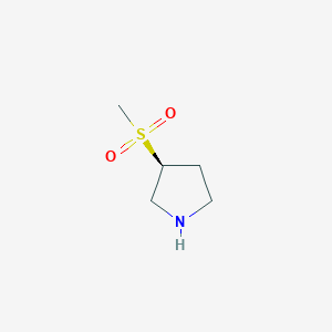 molecular formula C5H11NO2S B1328561 (S)-3-(Methylsulfonyl)pyrrolidine CAS No. 290328-57-3