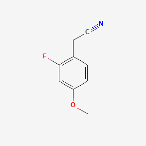 molecular formula C9H8FNO B1328565 4-Methoxy-2-fluorobenzyl cyanide CAS No. 749934-29-0