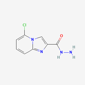 molecular formula C8H7ClN4O B1328569 5-Chloroimidazo[1,2-a]pyridine-2-carbohydrazide CAS No. 1000017-96-8