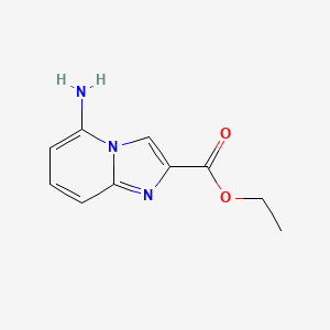 molecular formula C10H11N3O2 B1328570 Ethyl 5-Aminoimidazo[1,2-a]pyridine-2-carboxylate CAS No. 1000017-97-9