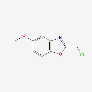 molecular formula C9H8ClNO2 B1328571 2-(Chloromethyl)-5-methoxy-1,3-benzoxazole CAS No. 63842-21-7