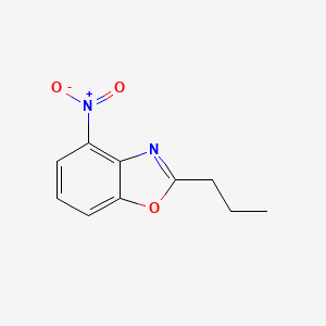 molecular formula C10H10N2O3 B1328576 4-Nitro-2-propyl-1,3-benzoxazole CAS No. 1000018-05-2
