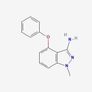 molecular formula C14H13N3O B1328577 1-Methyl-4-phenoxy-1H-indazol-3-amine CAS No. 1000018-07-4