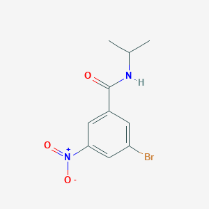 molecular formula C10H11BrN2O3 B1328581 3-Bromo-N-isopropyl-5-nitrobenzamide CAS No. 941294-16-2