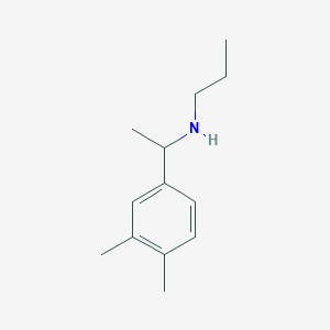 molecular formula C13H21N B13285838 [1-(3,4-Dimethylphenyl)ethyl](propyl)amine 