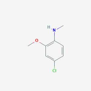 molecular formula C8H10ClNO B1328584 4-Chloro-2-methoxy-N-methylaniline CAS No. 35122-79-3