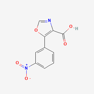 molecular formula C10H6N2O5 B1328587 5-(3-Nitrophenyl)oxazole-4-carboxylic acid CAS No. 951885-28-2
