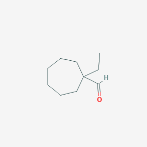 molecular formula C10H18O B13285886 1-Ethylcycloheptane-1-carbaldehyde 