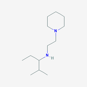 molecular formula C13H28N2 B13285940 (2-Methylpentan-3-yl)[2-(piperidin-1-yl)ethyl]amine 