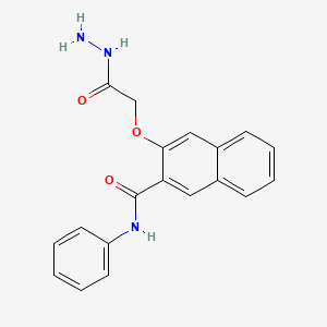molecular formula C19H17N3O3 B1328599 3-(2-hydrazino-2-oxoethoxy)-N-phenyl-2-naphthamide CAS No. 1020241-65-9