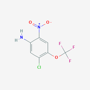 molecular formula C7H4ClF3N2O3 B1328603 5-Chloro-2-nitro-4-(trifluoromethoxy)aniline CAS No. 914637-23-3