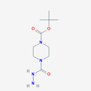 molecular formula C10H20N4O3 B1328605 Tert-butyl 4-(hydrazinecarbonyl)piperazine-1-carboxylate CAS No. 874842-90-7